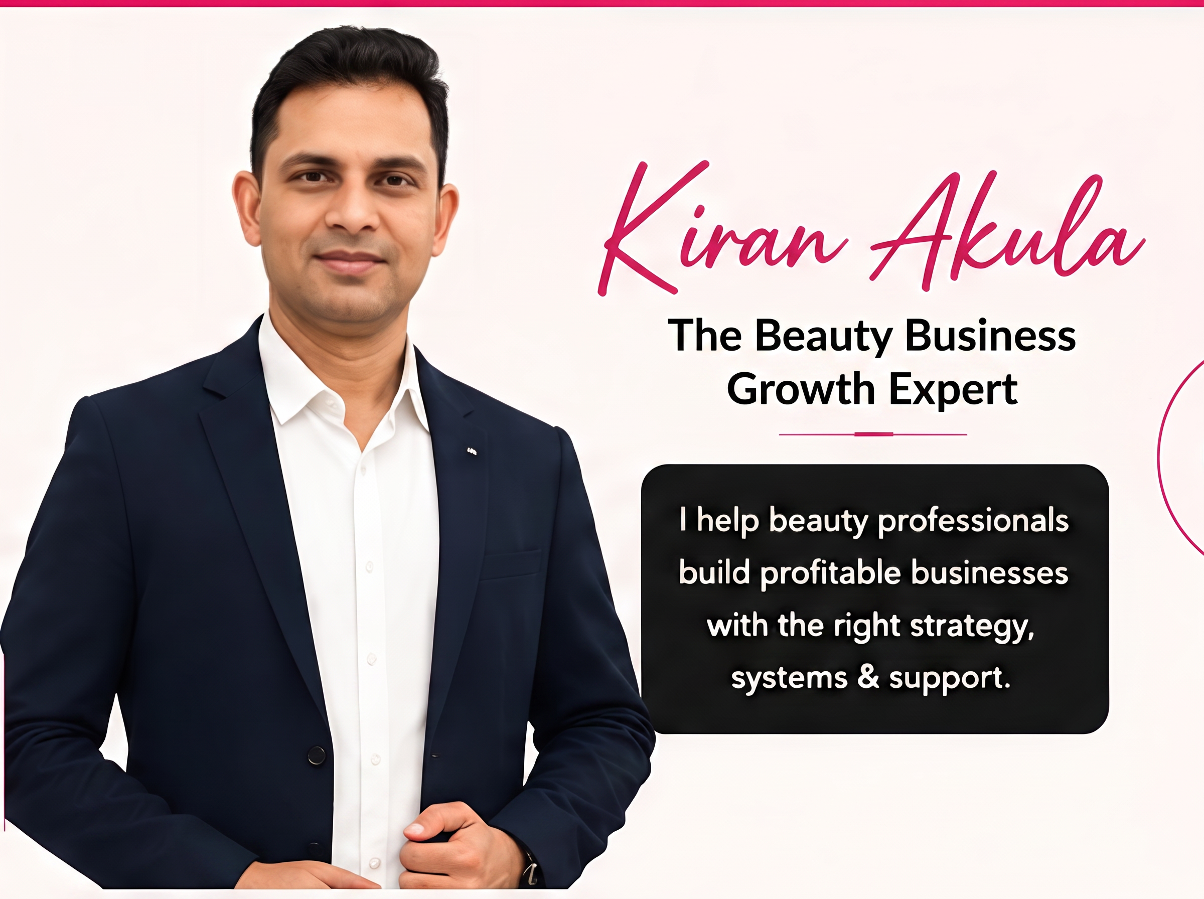 Confident Telugu woman beauty entrepreneur